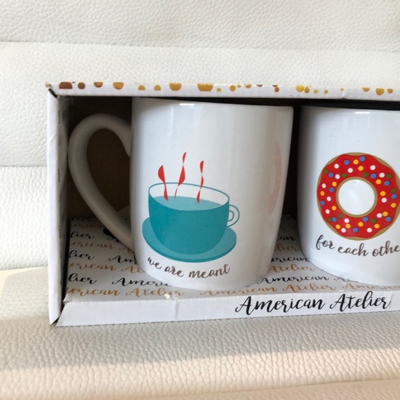 NWT Set of 2 mugs in ceramic - Picture 2 of 6